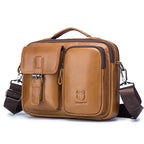 BULLCAPTAIN New Genuine Leather Men Crossbody Bag Male Briefcase Messenger Bag Casual Business Briefcase Style Men Shoulder Bag BagshotStore
