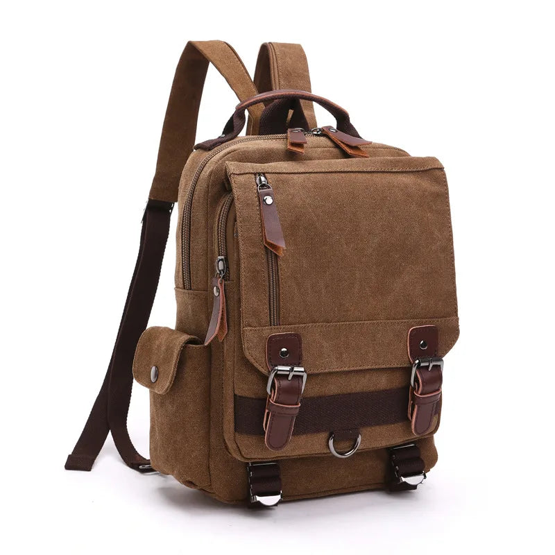 MARKROYAL Fashion Women Backpack Vintage Canvas Shoulder Bag Leisure Vogue Package Duffel Bag Wild School Bags For Teenage Girls BagshotStore