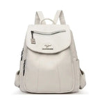 Sac à dos femme en cuir souple – grande capacité, idéal pour voyage, cours & sorties Ma boutique