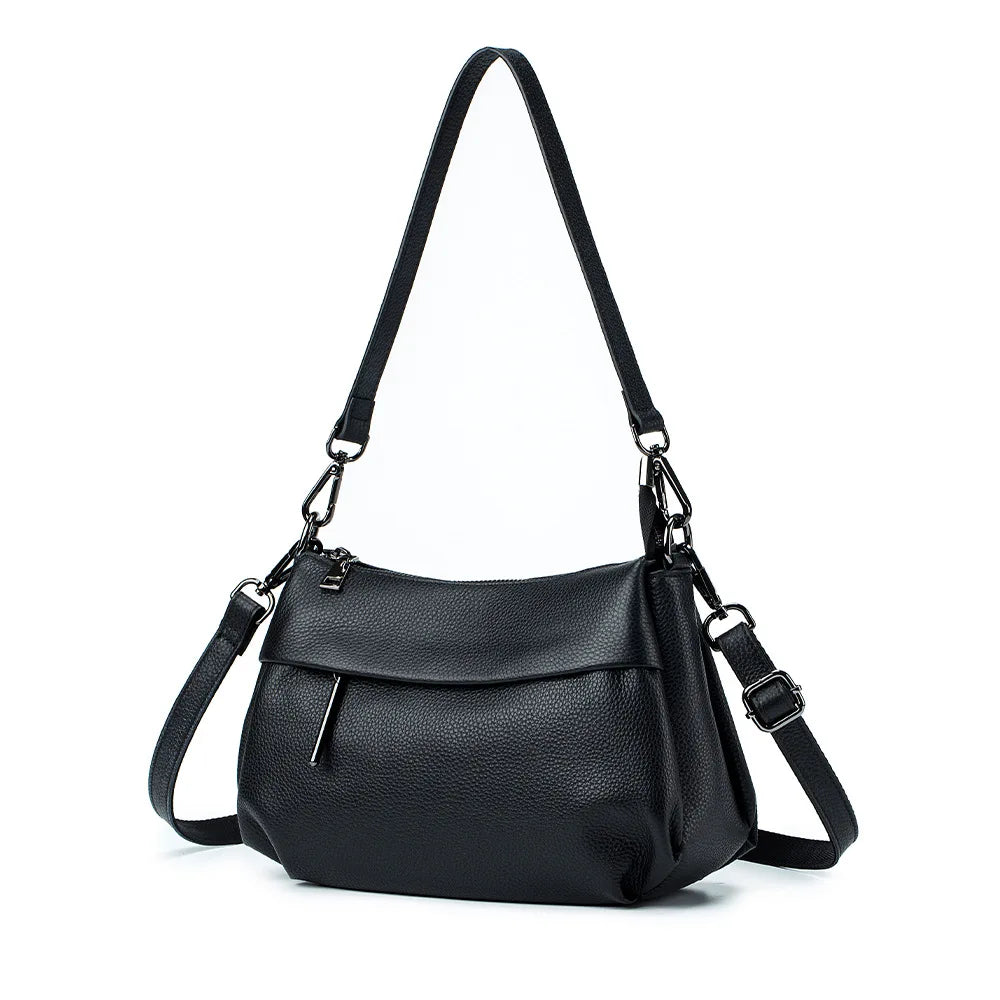 High Quality Real Leather Handbag Ladies' Genuine Leather Shoulder Bags Women's Casual Messenger Bags Versatile Crossbody Bag BagshotStore