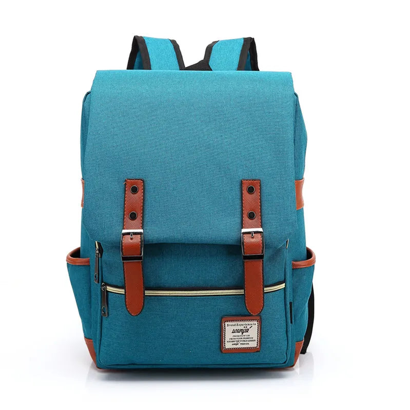 Vintage 16 inch Laptop Backpack Women Canvas Bags Men canvas Travel Leisure Backpacks Retro Casual Bag School Bags For Teenagers BagshotStore