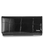 Portefeuille long femme en cuir véritable – Motif pierre, élégant et pratique BagshotStore