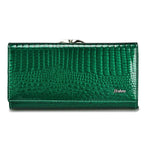 Portefeuille long femme style croco – Élégant et pratique BagshotStore