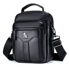 Men's crossbody bag, fashionable leather bag, trendy retro men's top layer cowhide shoulder bag BagshotStore