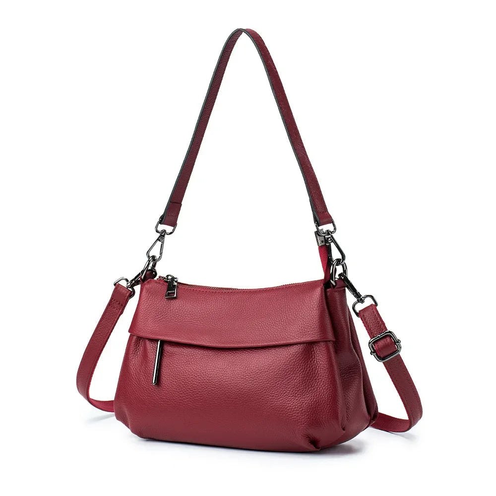 High Quality Real Leather Handbag Ladies' Genuine Leather Shoulder Bags Women's Casual Messenger Bags Versatile Crossbody Bag BagshotStore
