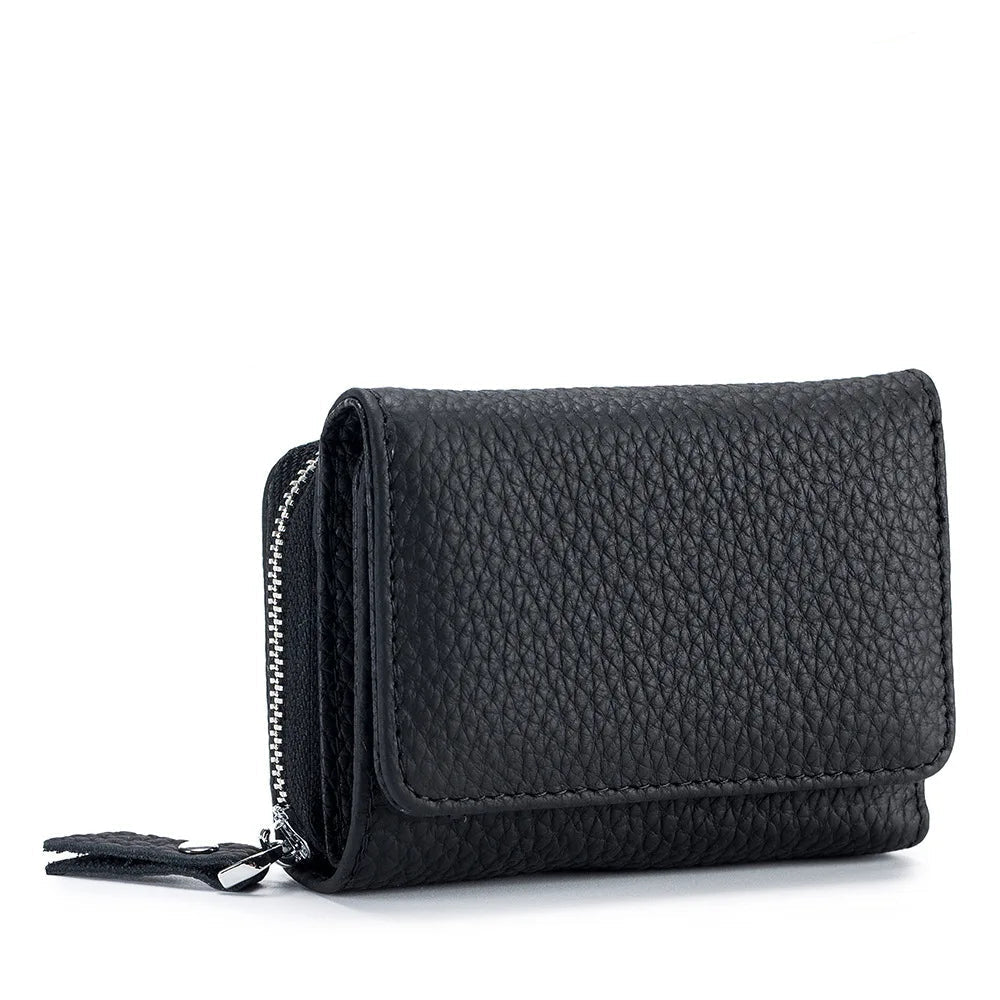Mini Portefeuille Femme en Cuir Véritable – Compact et Sécurisé BagshotStore