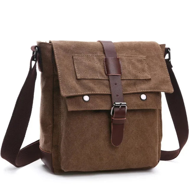 Retro Men Messenger Bags Vintage Canvas Handbags Leisure Work Travel Bag Man Business Crossbody Bags Briefcase For Male Bolsas BagshotStore