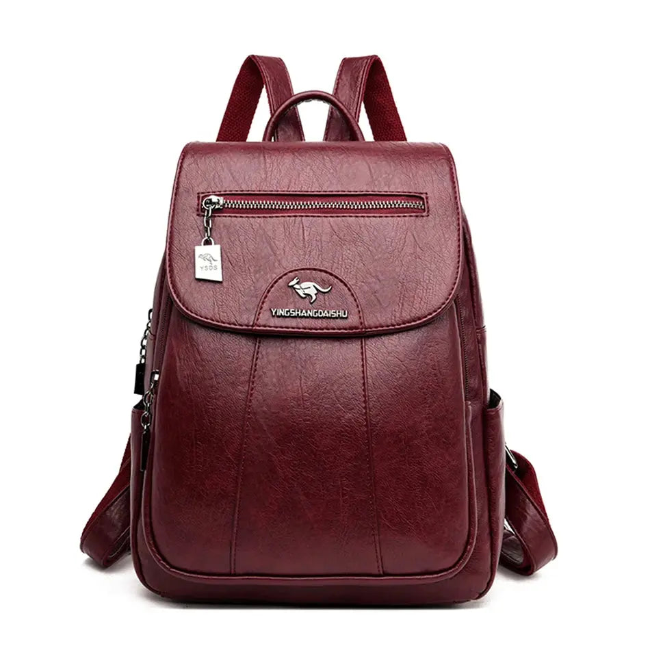 Sac à dos femme en cuir souple – grande capacité, idéal pour voyage, cours & sorties Ma boutique