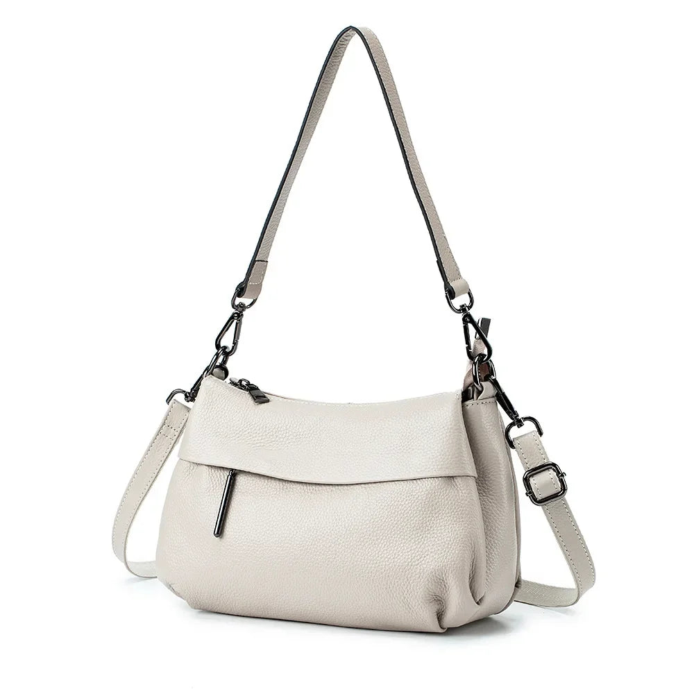 High Quality Real Leather Handbag Ladies' Genuine Leather Shoulder Bags Women's Casual Messenger Bags Versatile Crossbody Bag BagshotStore