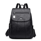 Sac à dos femme en cuir souple – grande capacité, idéal pour voyage, cours & sorties Ma boutique