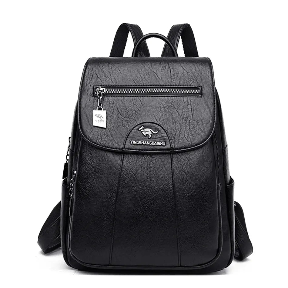 Sac à dos femme en cuir souple – grande capacité, idéal pour voyage, cours & sorties Ma boutique
