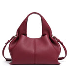Cloud Shaped Fashion Handbag Single Shoulder Crossbody Underarm Dumpling Bag French Retro Style 2025 Bulingen Soft PU Leather BagshotStore