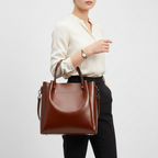 Belli - Sac Seau Cuir Véritable Double Face 100%