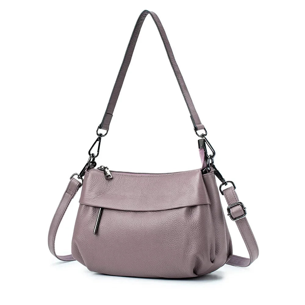 High Quality Real Leather Handbag Ladies' Genuine Leather Shoulder Bags Women's Casual Messenger Bags Versatile Crossbody Bag BagshotStore