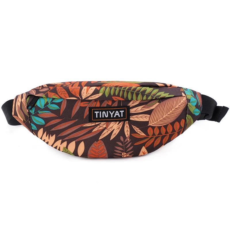 Sac banane unisexe – Style patchwork, polyester résistant BagshotStore