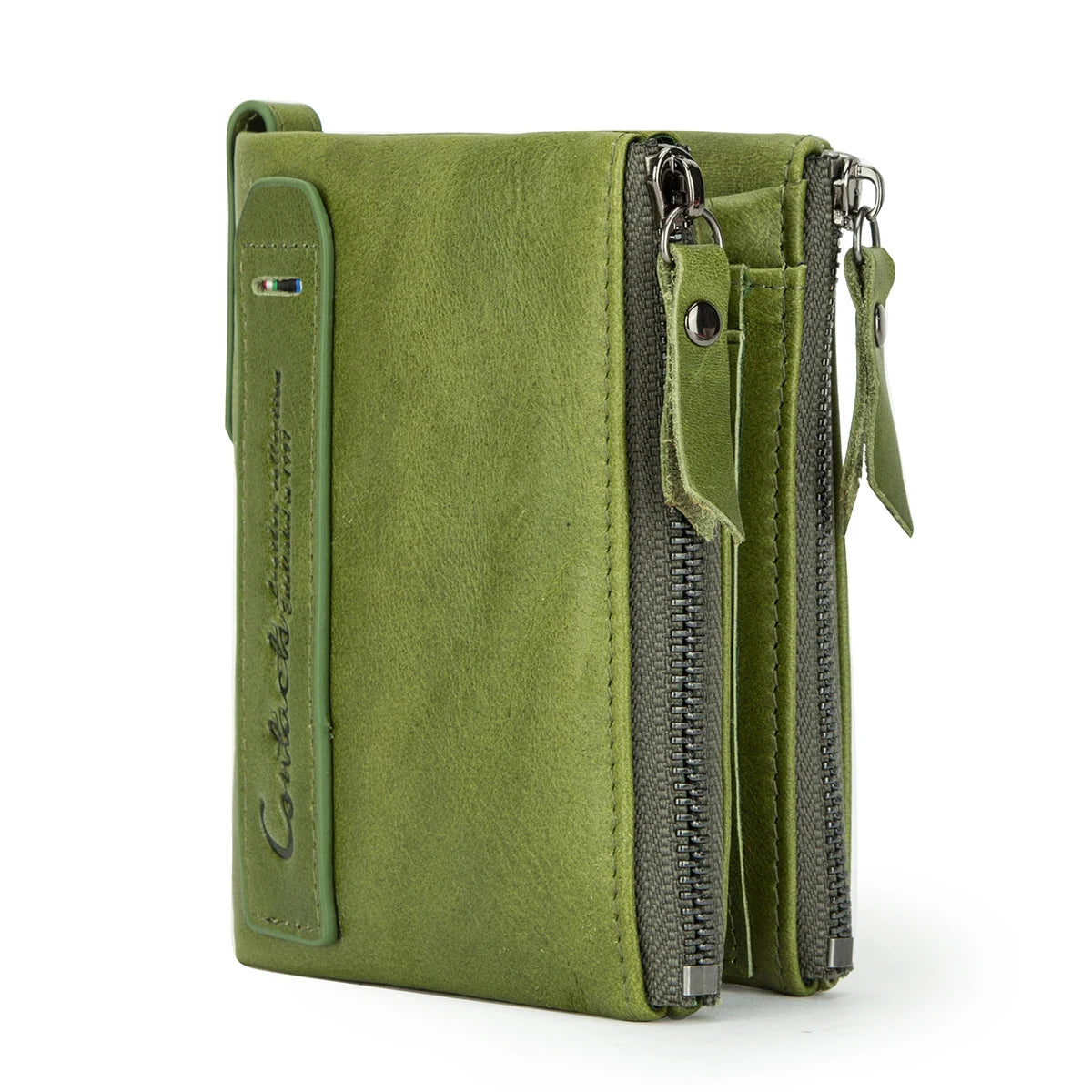 Portefeuille court en cuir véritable Femme Compact et multifonction BagshotStore