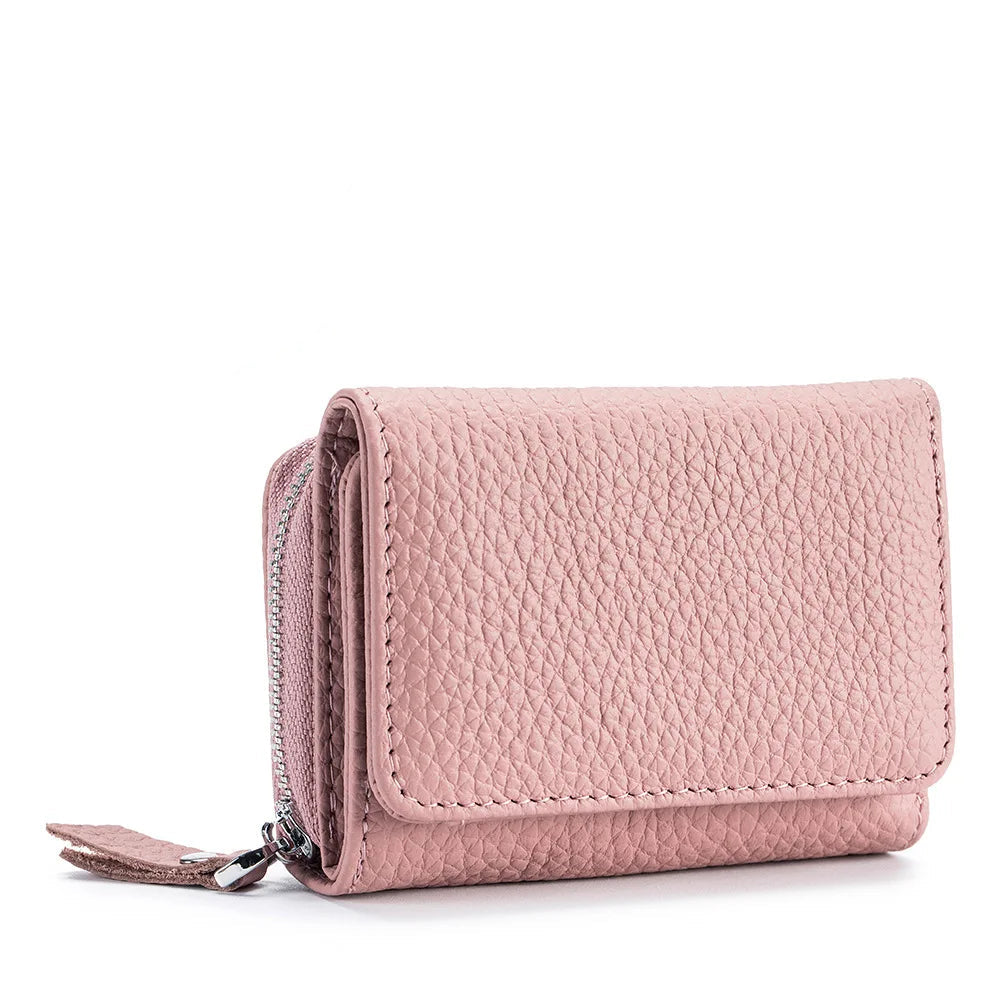 Mini Portefeuille Femme en Cuir Véritable – Compact et Sécurisé BagshotStore