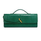 Mini sac Orphéa vert émeraude motif serpentin détails BagshotStore