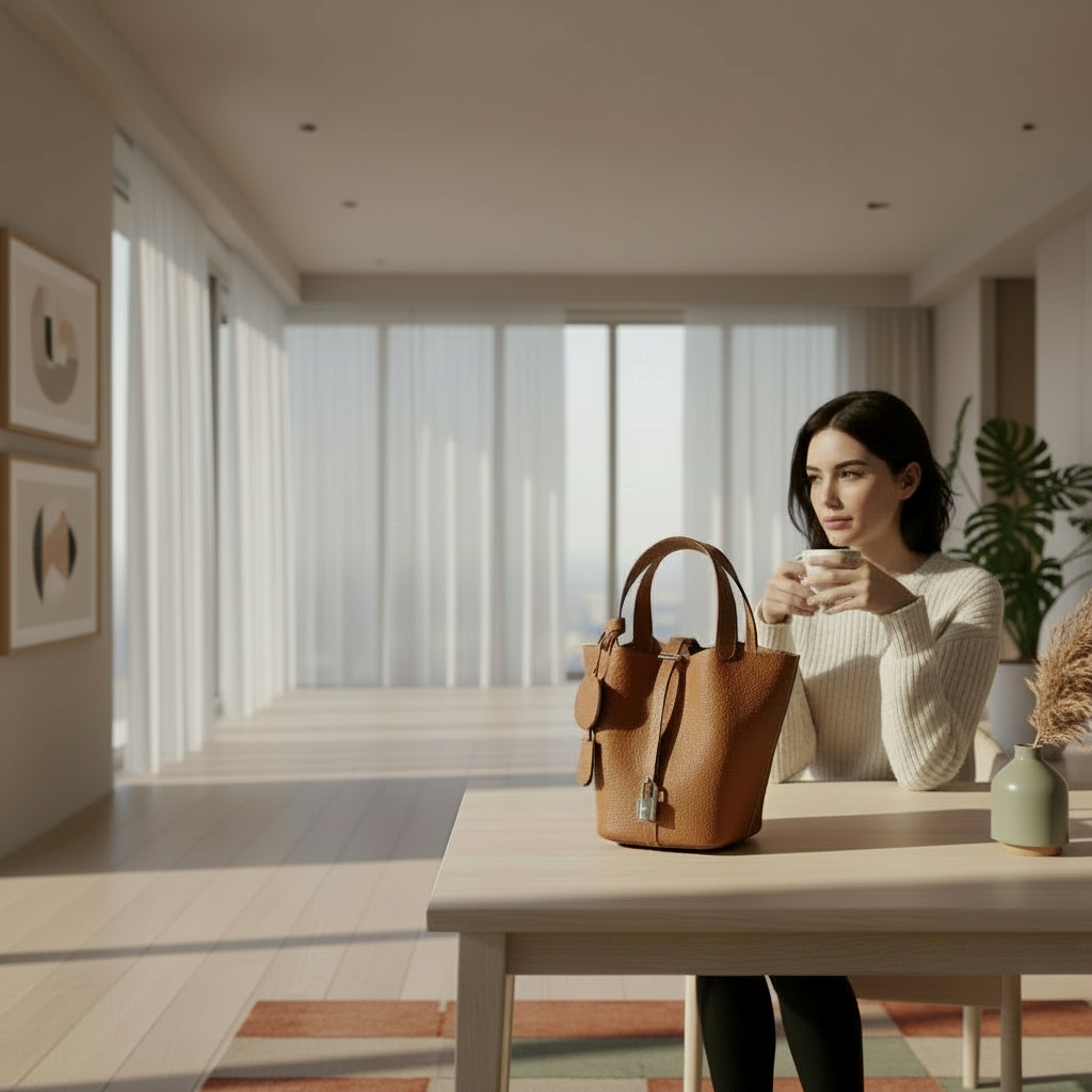 Sac seau double cuir grainé TOGO BagshotStore